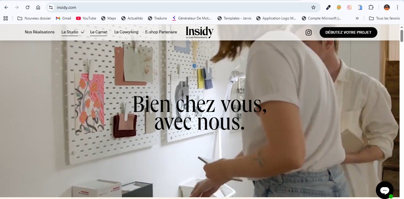 Site web pour Insidy